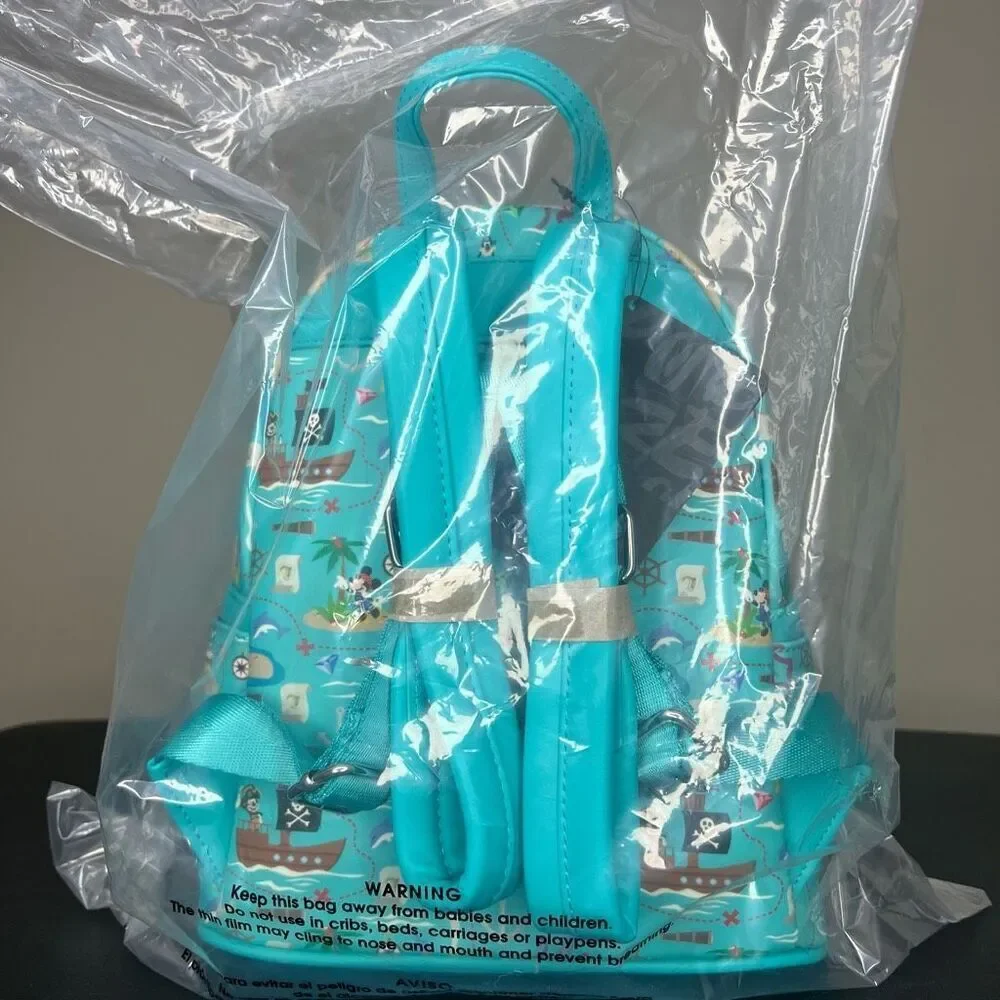 NEW Loungefly Pirate Mickey and Friends AOP Mini Backpack 2